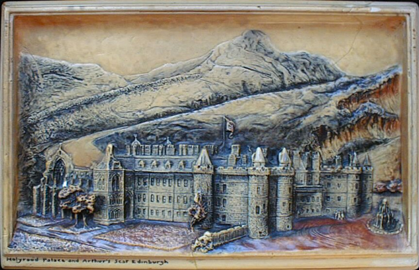 Print - Holyrood Palace and Arthurs Seat Edinburgh